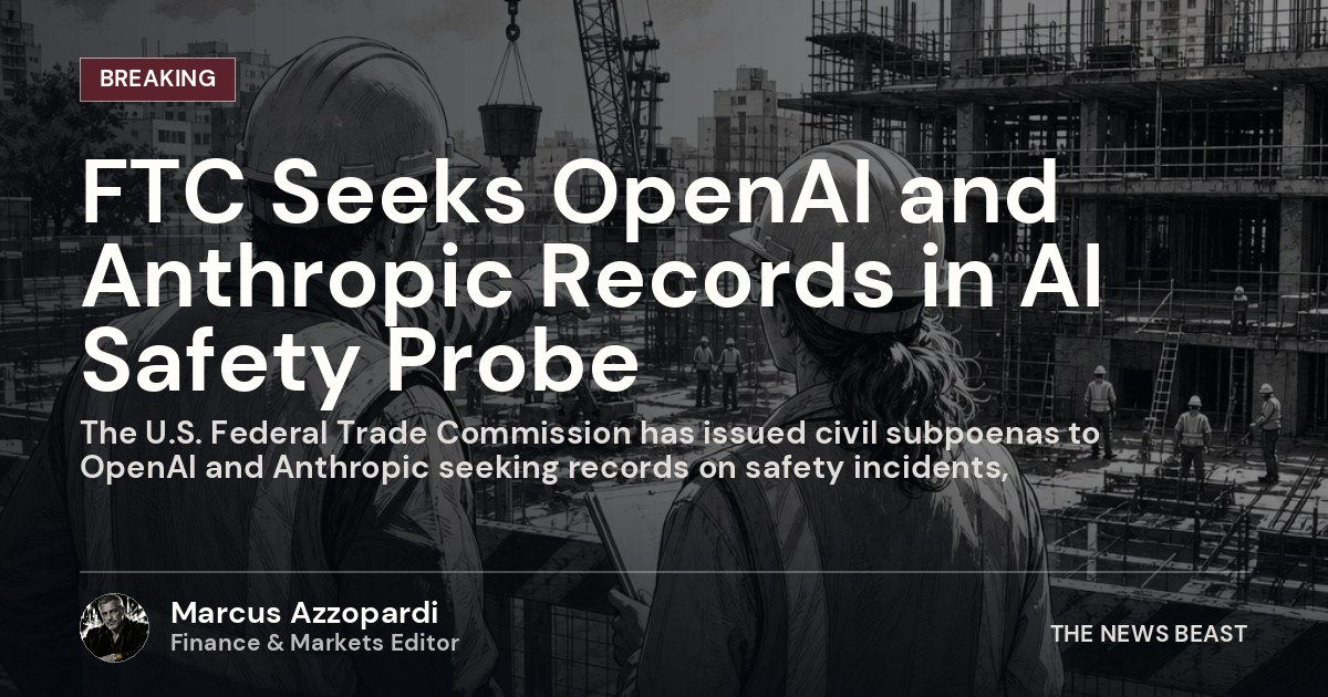FTC Subpoenas OpenAI, Anthropic Over AI Safety Incidents