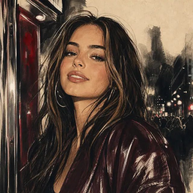 Illustration of Addison Rae