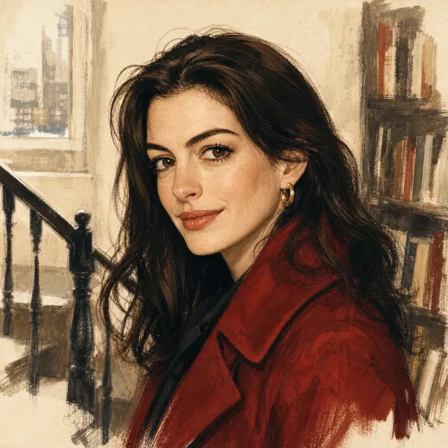 Illustration of Anne Hathaway