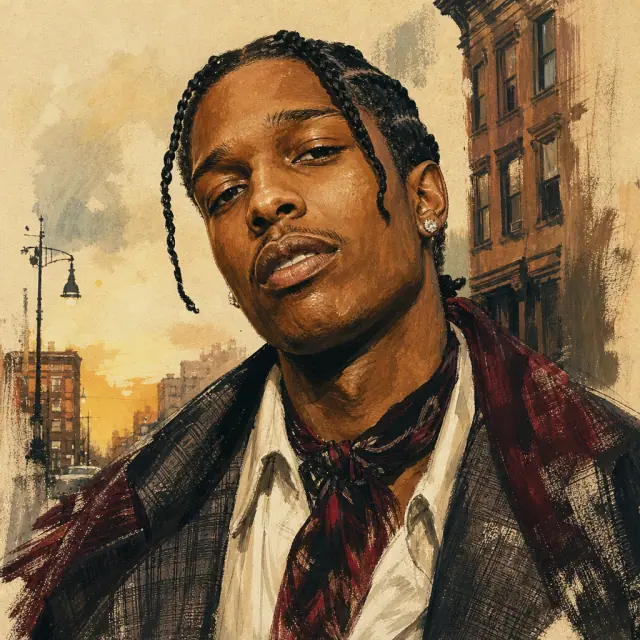 Illustration of A$AP Rocky