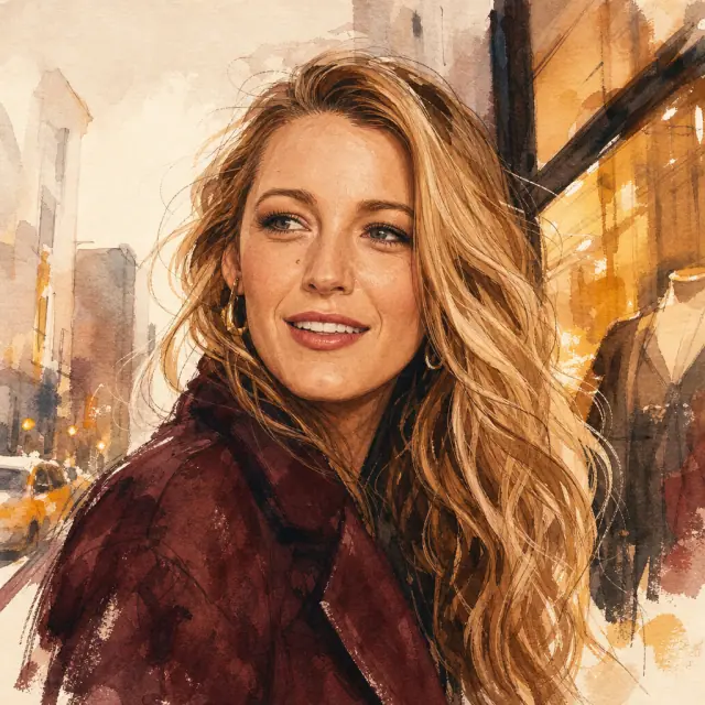 Illustration of Blake Lively