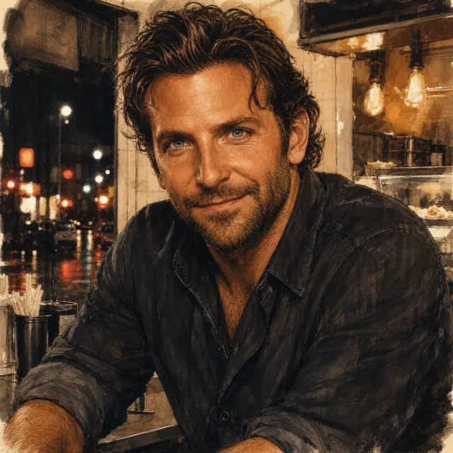 Illustration of Bradley Cooper