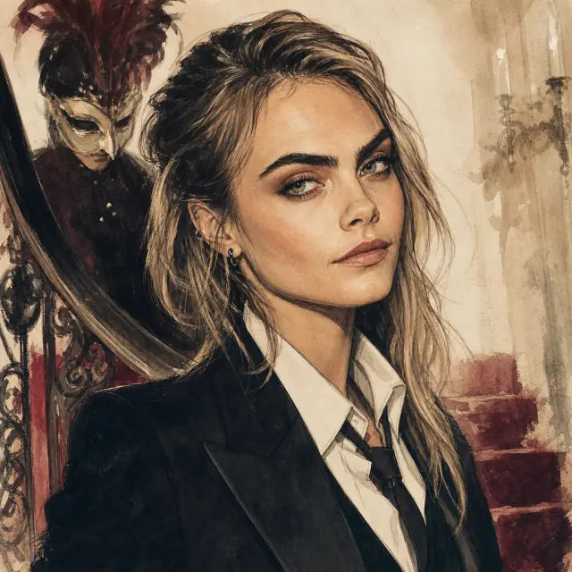 Illustration of Cara Delevingne