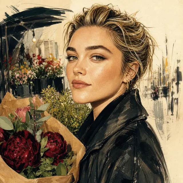 Illustration of Florence Pugh