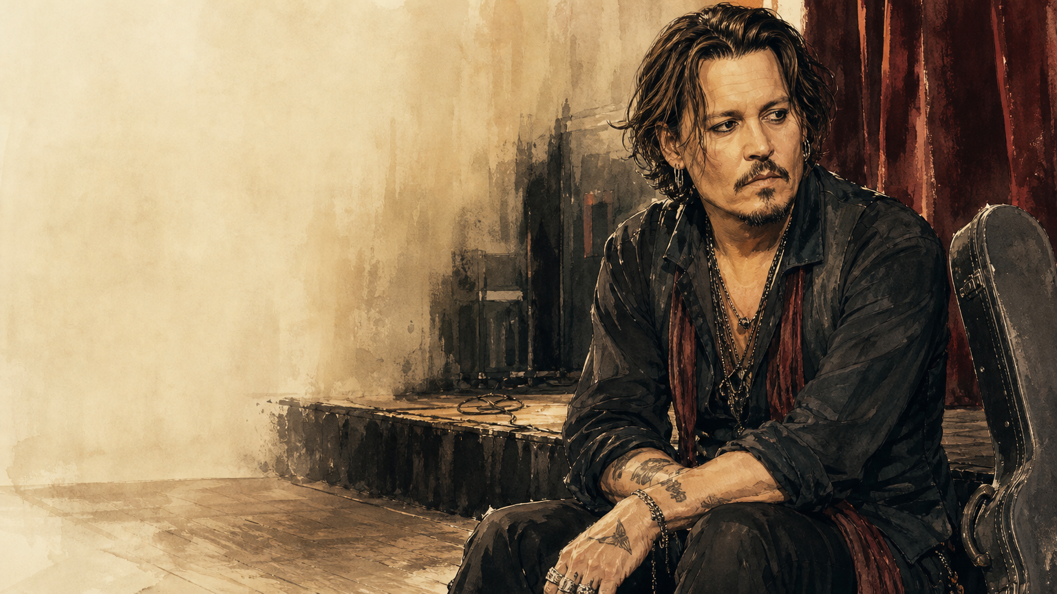 Illustration of Johnny Depp