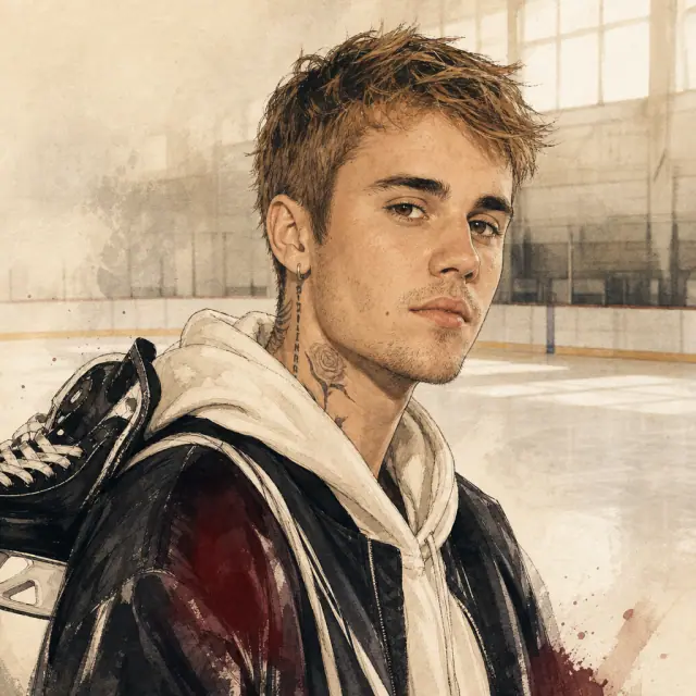 Illustration of Justin Bieber