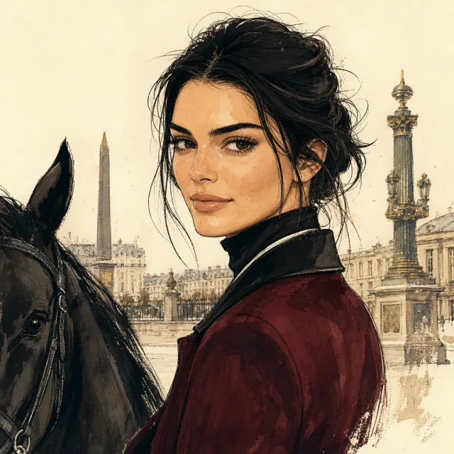 Illustration of Kendall Jenner