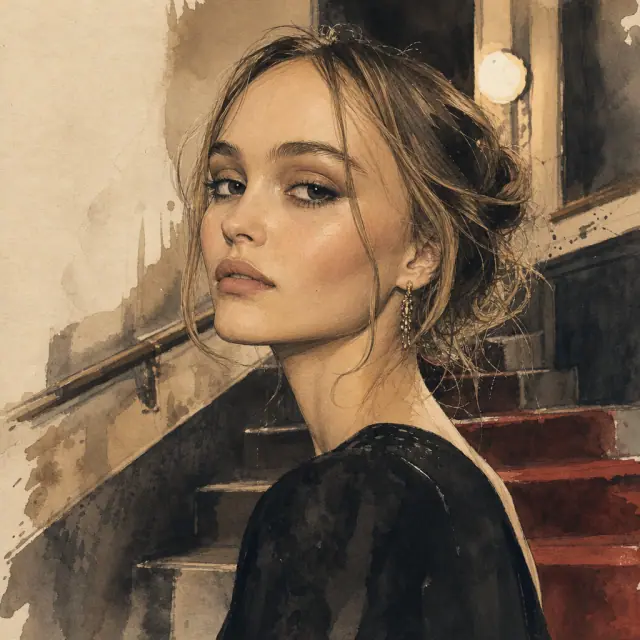 Illustration of Lily-Rose Depp