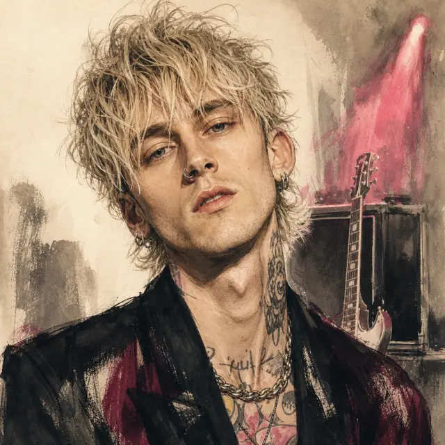 Illustration of Machine Gun Kelly