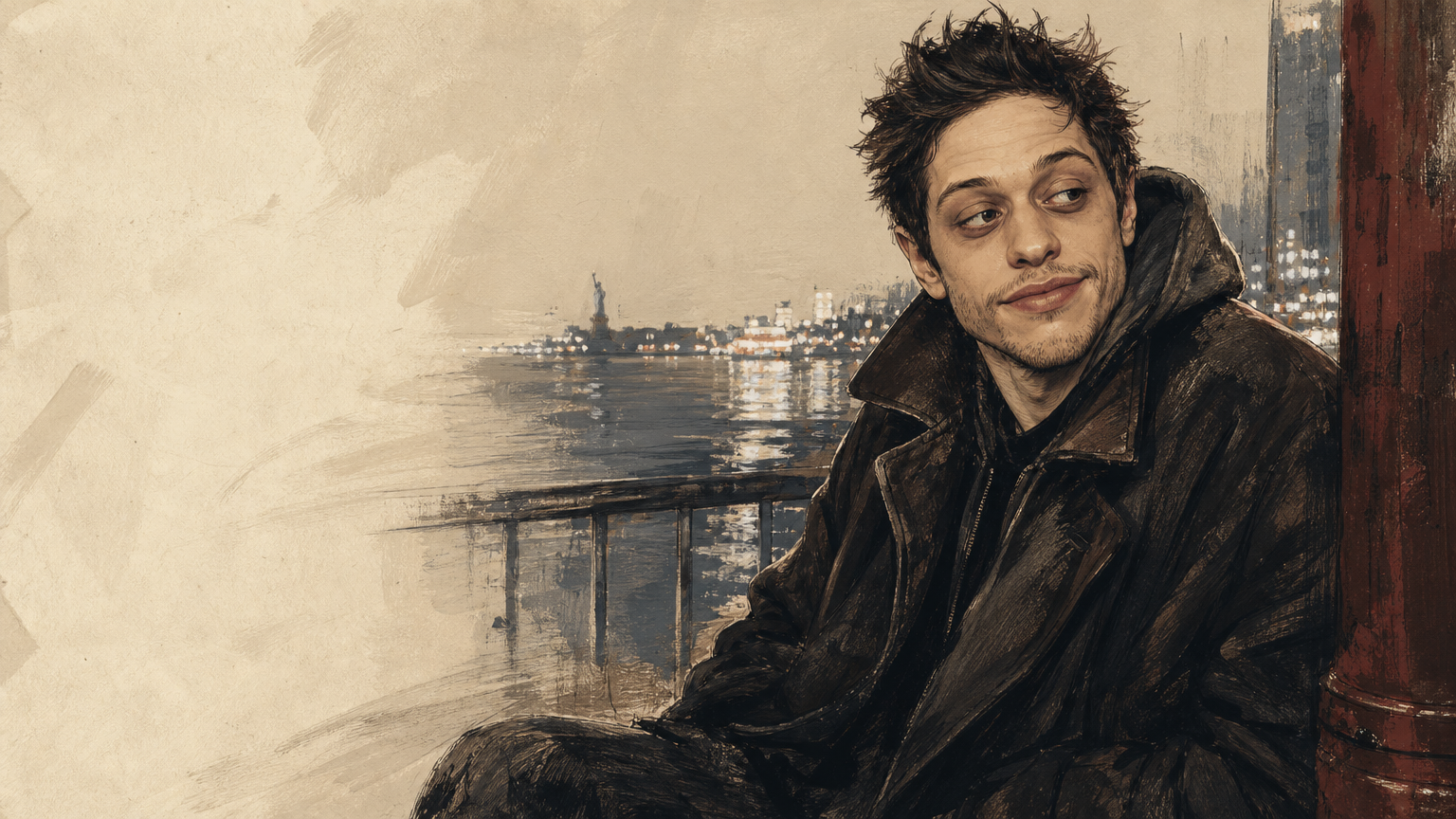 Illustration of Pete Davidson