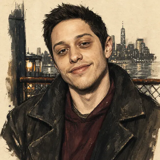 Illustration of Pete Davidson