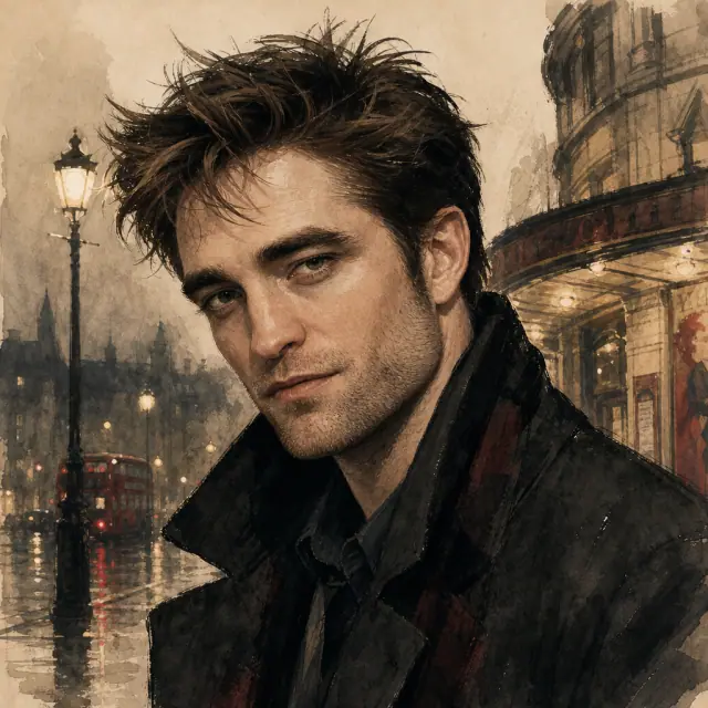 Illustration of Robert Pattinson