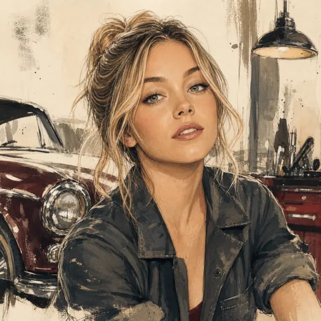 Illustration of Sydney Sweeney