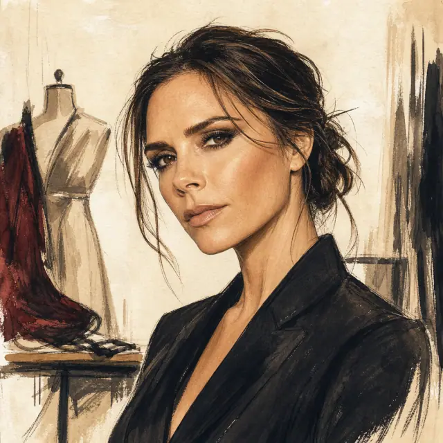 Illustration of Victoria Beckham