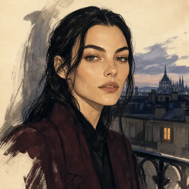 Illustration of Vittoria Ceretti