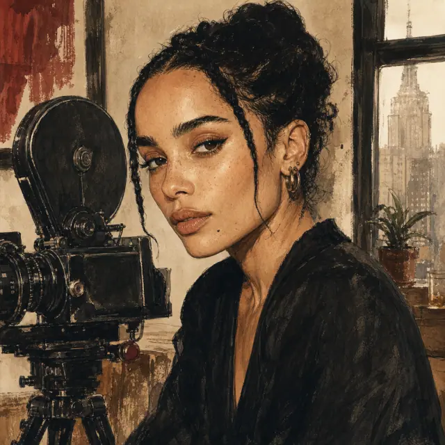 Illustration of Zoë Kravitz