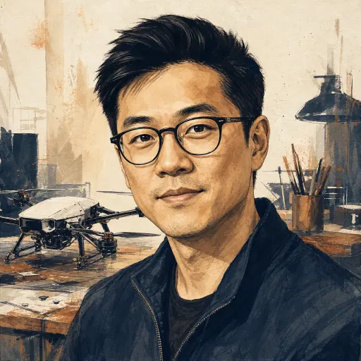 Editorial illustration of Frank Wang