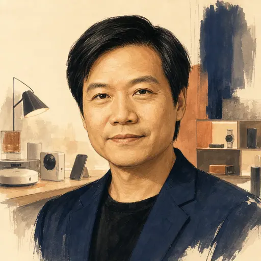 Editorial illustration of Lei Jun